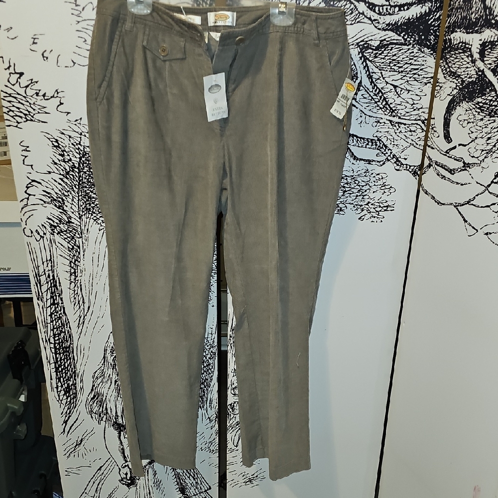 Gray Relaxed Fit Chinos with Straight-Cut Legs